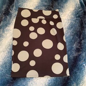 Pencil skirt - polka dots